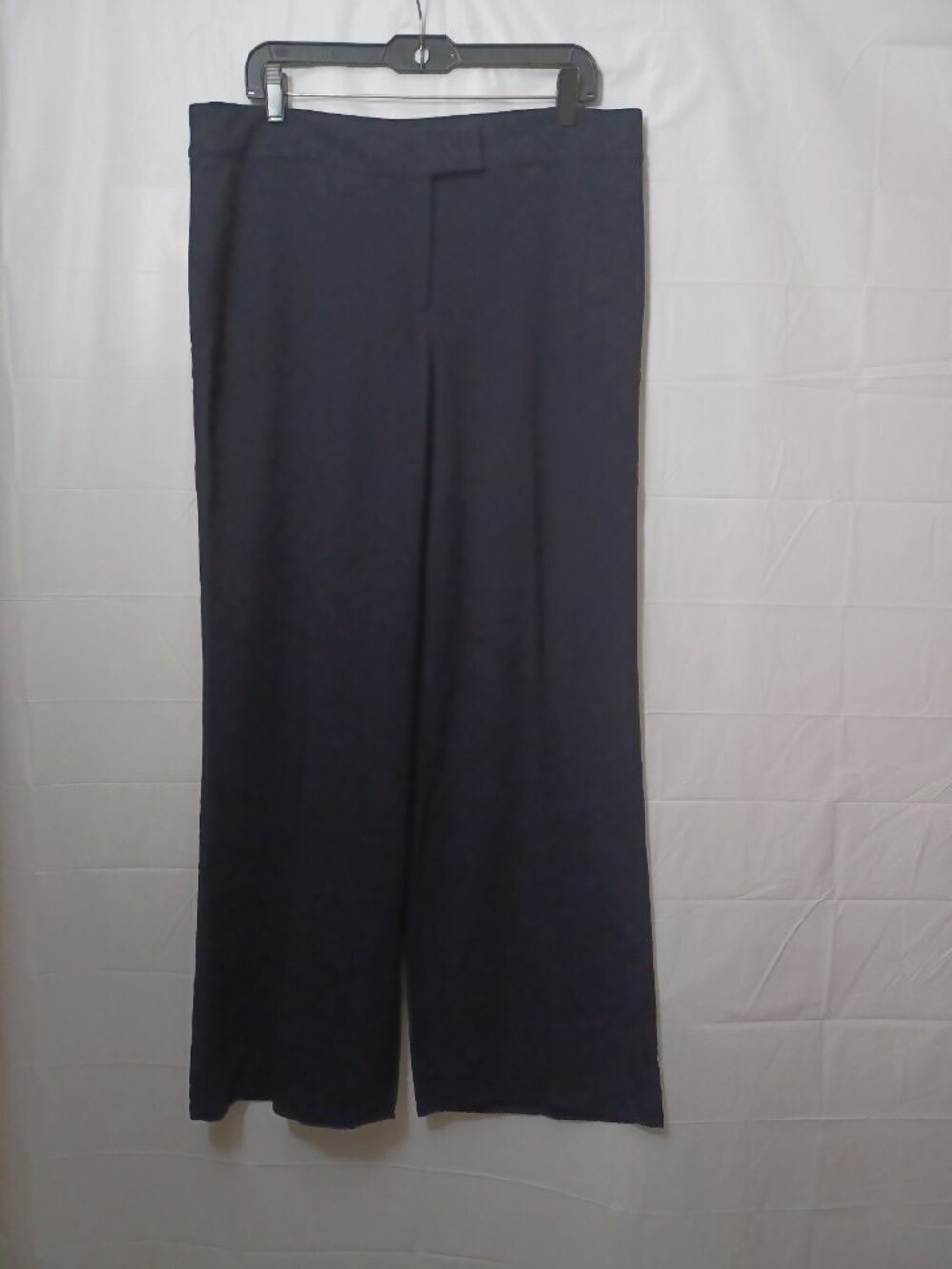 JONES WEAR STRETCH TROUSER DRESS PANTS NAVY BLUE SIZE 14 OFFICE CAREER WORKWEAR